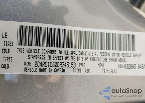 2013 Chrysler Town & Country Touring-L from USA, damaged, VIN 2C4RC1CG0DR745159